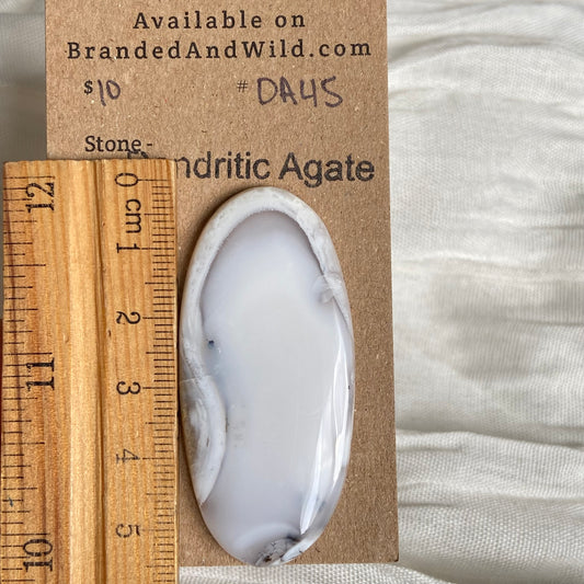 Dendritic Agate Cabochon - DA45 AF2496F6-9CB2-454F-B2F2-F5BAE1A3E24D Brandedandwild.com