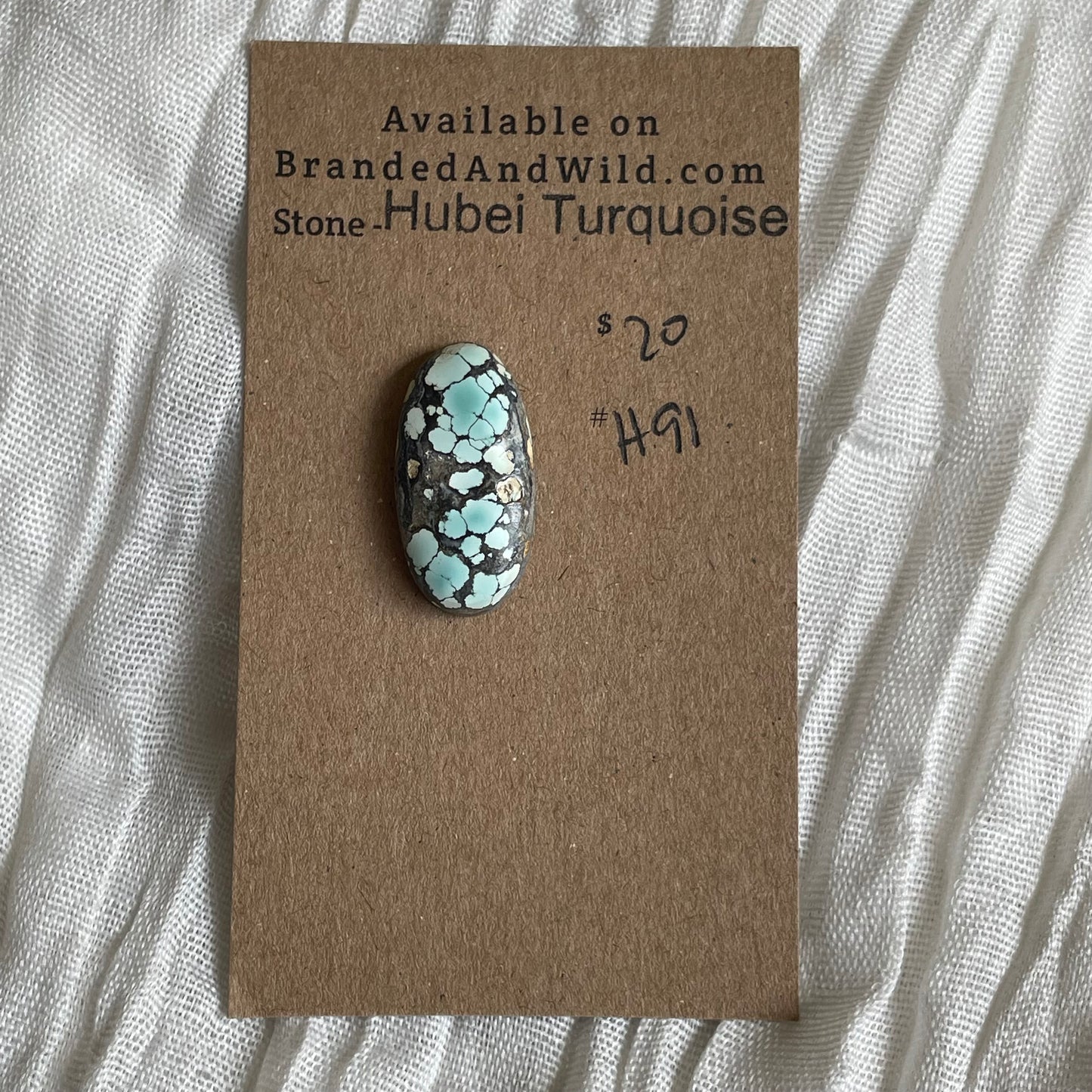 Hubei Turquoise Cabochon - H91 AF3C8B88-C46C-470B-B1C2-0B42C33D7A2C Brandedandwild.com