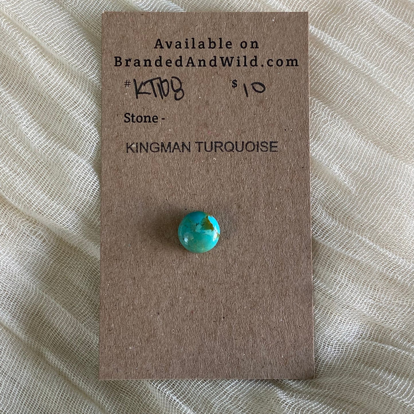 Kingman Turquoise Cabochon - KT108 AF8380DF-AD8E-4125-9BC2-68DE84006D81 Brandedandwild.com