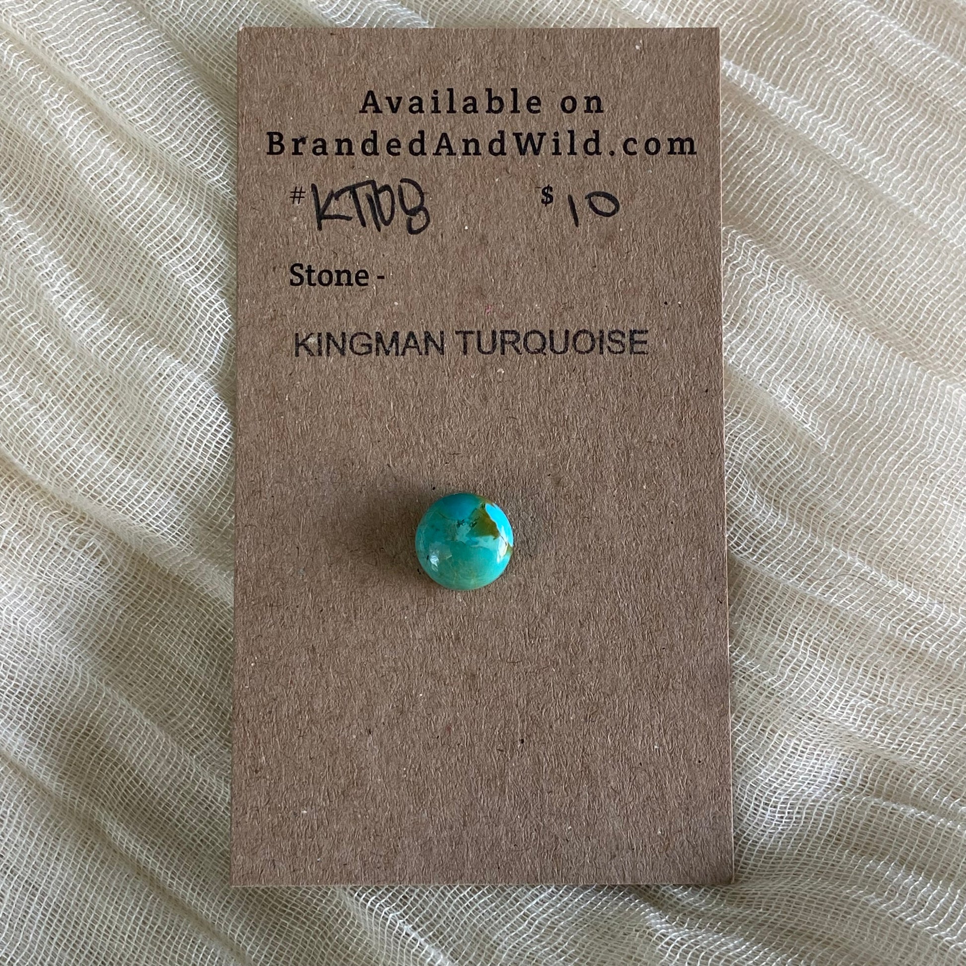 Kingman Turquoise Cabochon - KT108 AF8380DF-AD8E-4125-9BC2-68DE84006D81 Brandedandwild.com
