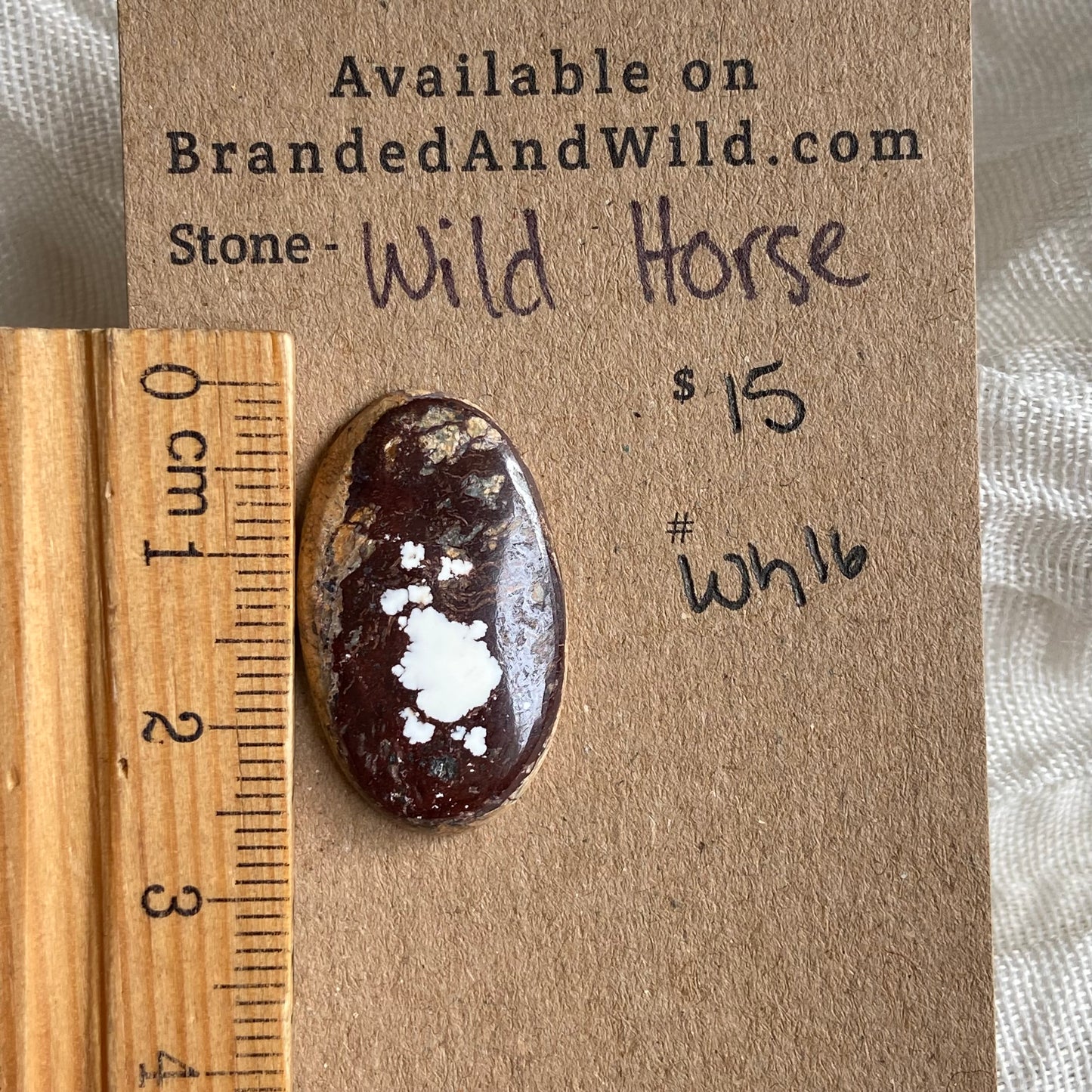 Wild Horse Cabochon - WH16 AFB91980-4D49-4C9C-81CF-FDD61BC2ECEA Brandedandwild.com