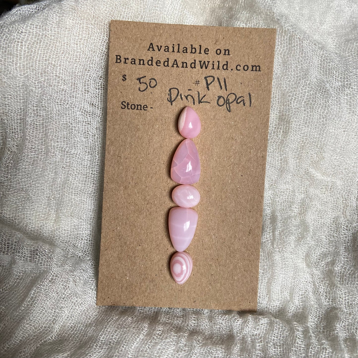 Pink Opal cabochon - P11 B00130F3-A1C2-4CD5-95E1-ABAAE2DEC79B Brandedandwild.com