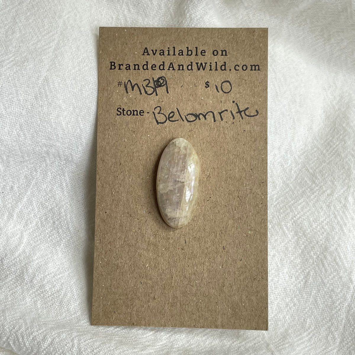 Belomrite Moonstone Cabochon - MB19 B0052DDF-A3AA-4739-BA0B-E0A8D61A1B88 Brandedandwild.com