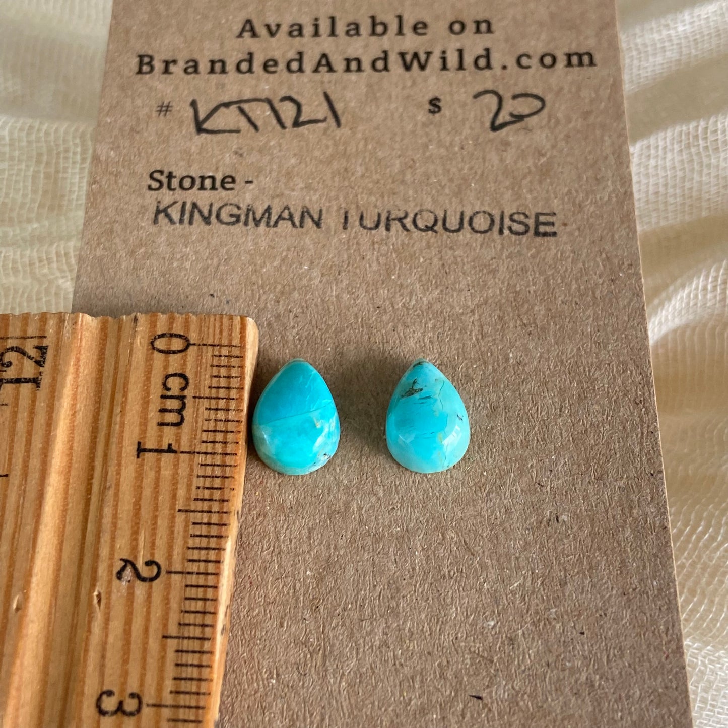 Kingman Turquoise Cabochon - KT121 B00C3C6C-C409-4F37-B55D-2696AF9A3277 Brandedandwild.com