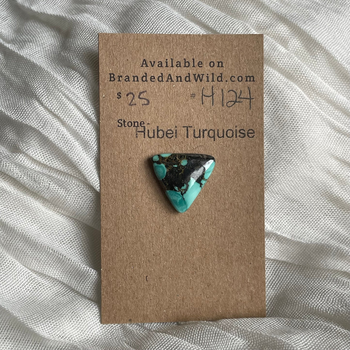 Hubei Turquoise Cabochon - H124 B032FF2B-551D-442B-8A7B-14EFC64196F0 Brandedandwild.com