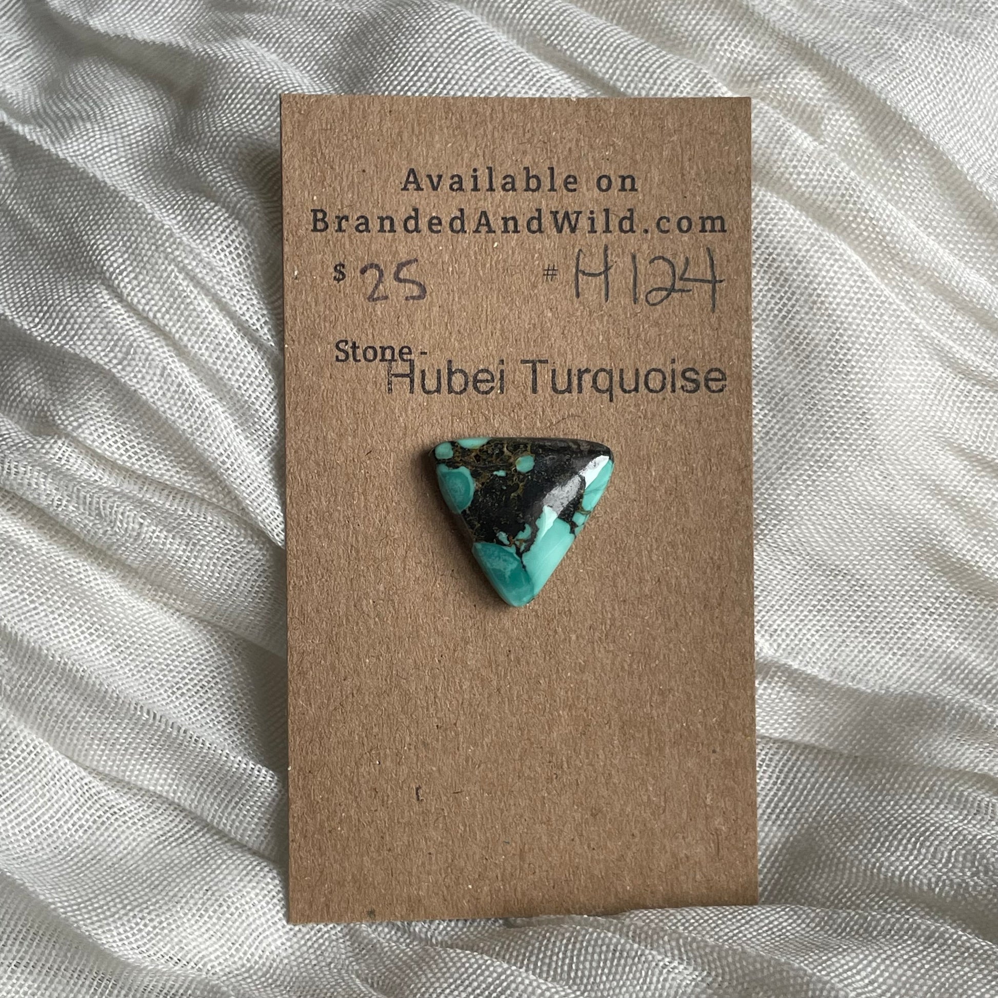 Hubei Turquoise Cabochon - H124 B032FF2B-551D-442B-8A7B-14EFC64196F0 Brandedandwild.com