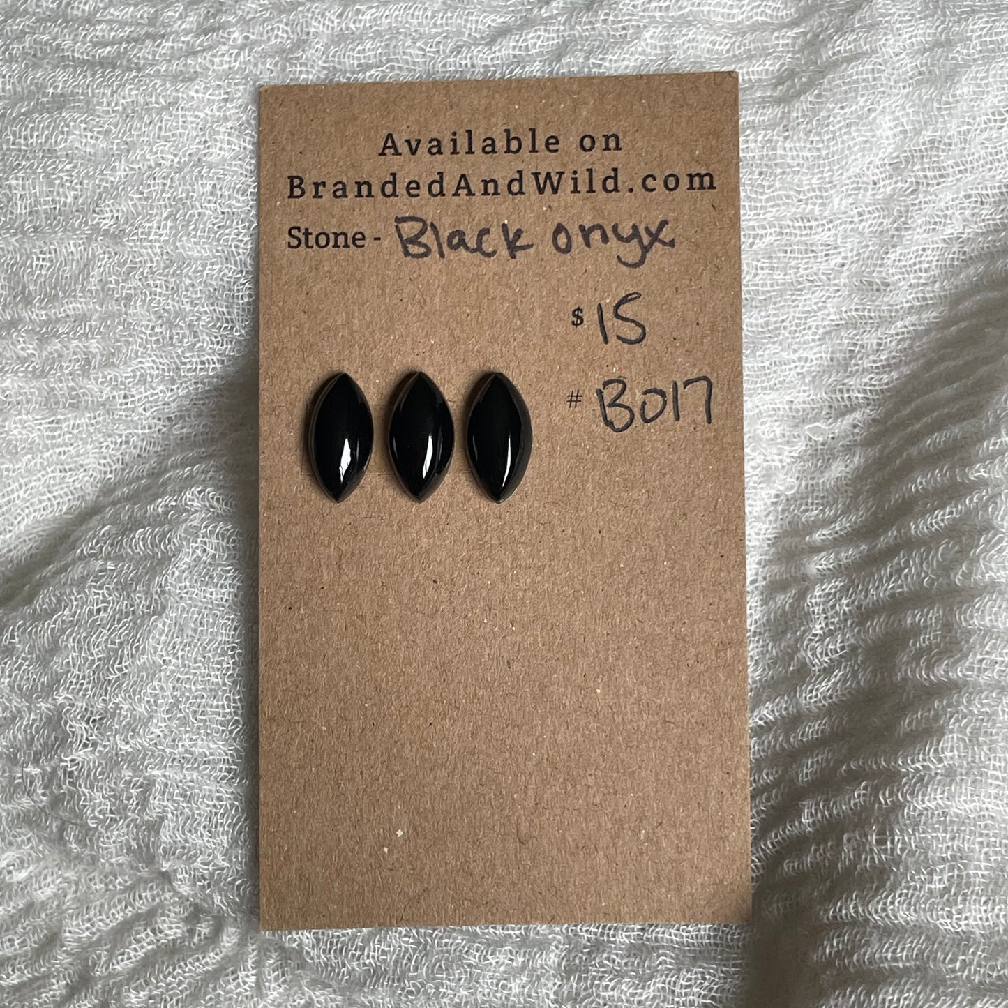 Black Onyx - Cabochon - B017