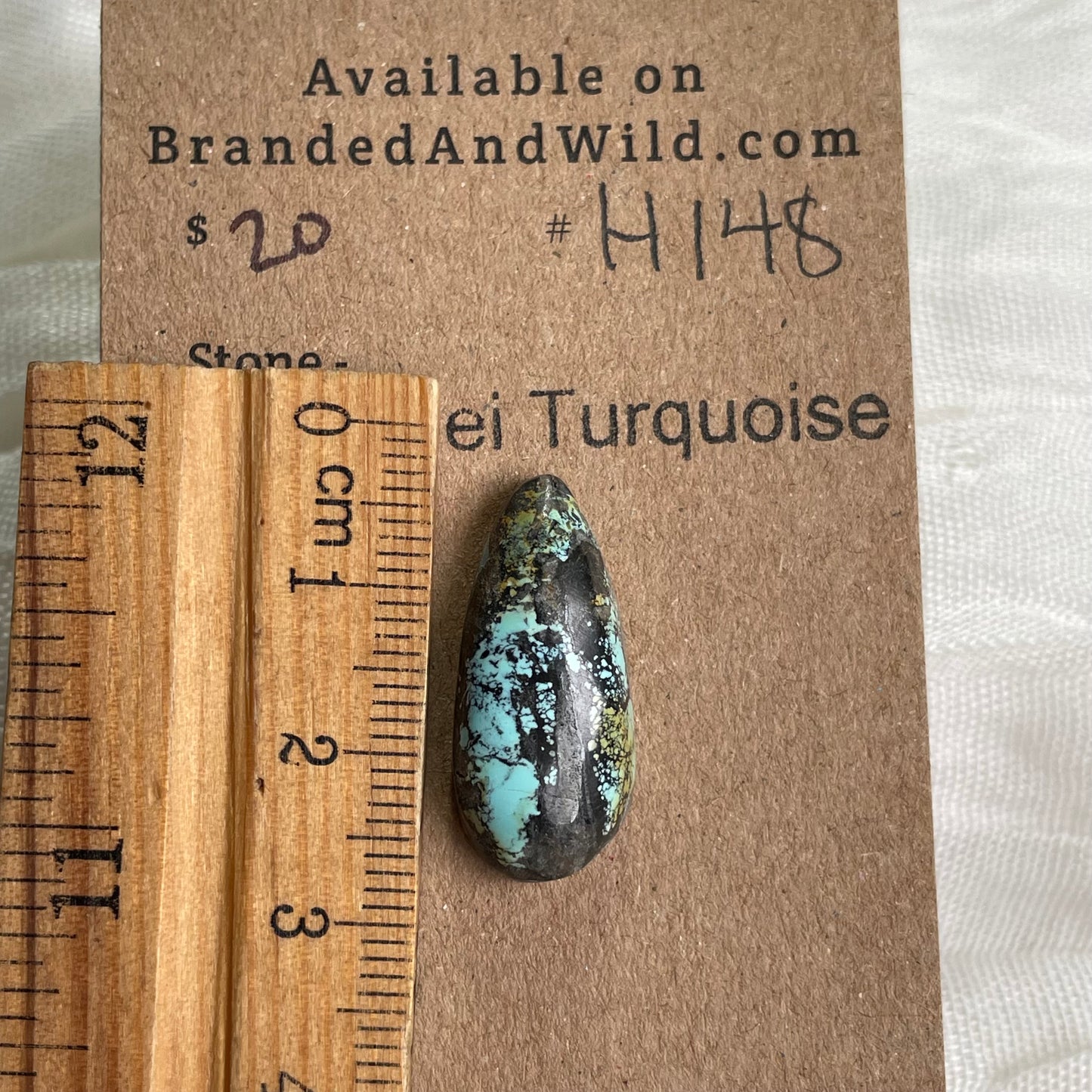 Hubei Turquoise Cabochon - H148 B04AA7B2-5E5A-443C-8695-508F6D036061 Brandedandwild.com