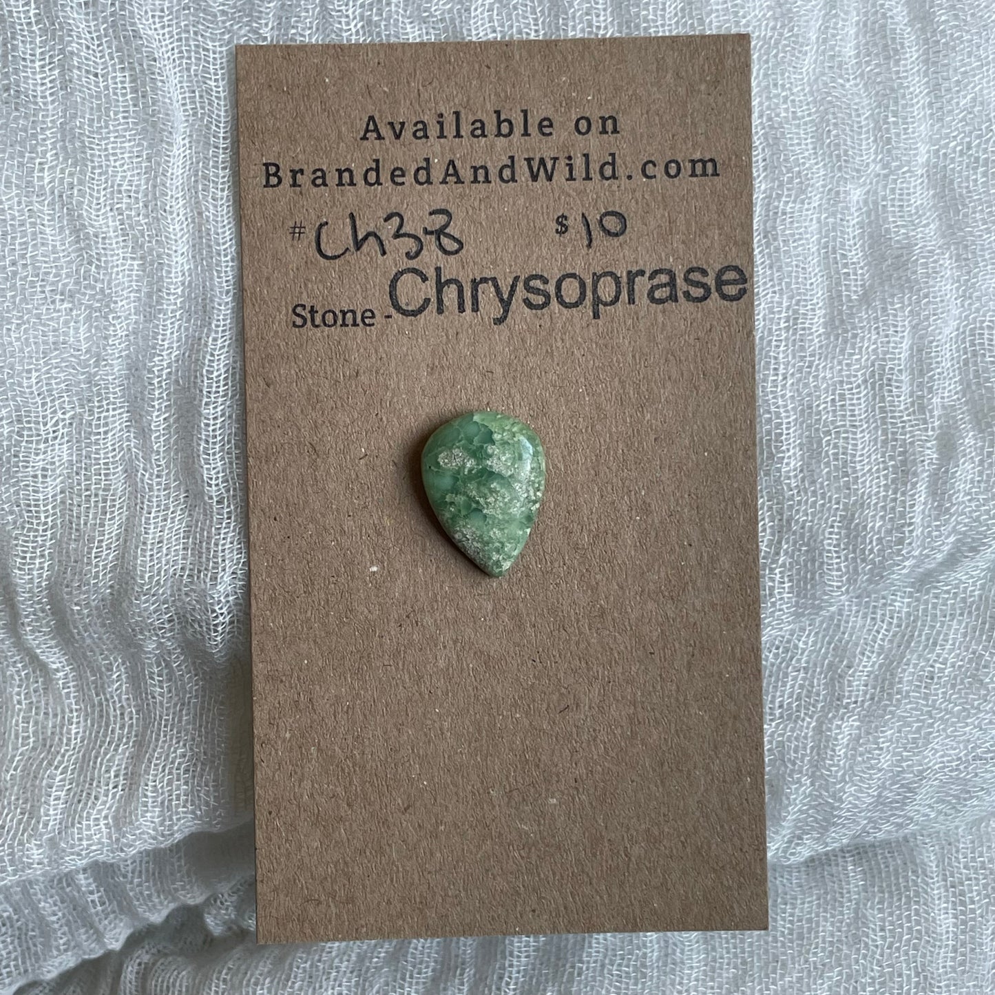 Chrysoprase Cabochon - Ch38