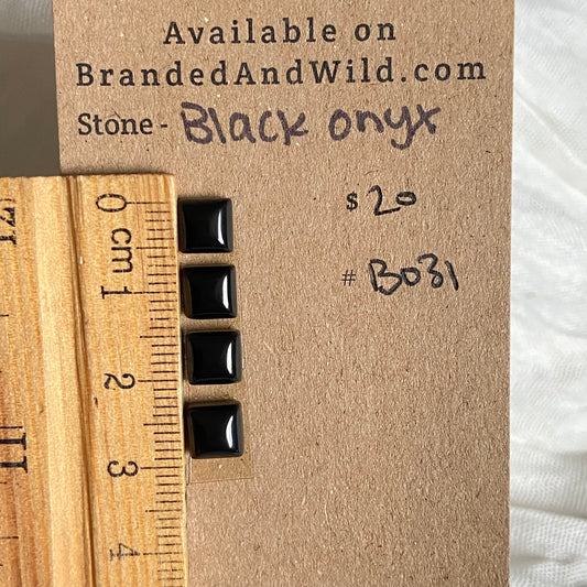 Black Onyx - Cabochon - B031 B092B365-9091-418D-8091-83601F6727BC Brandedandwild.com