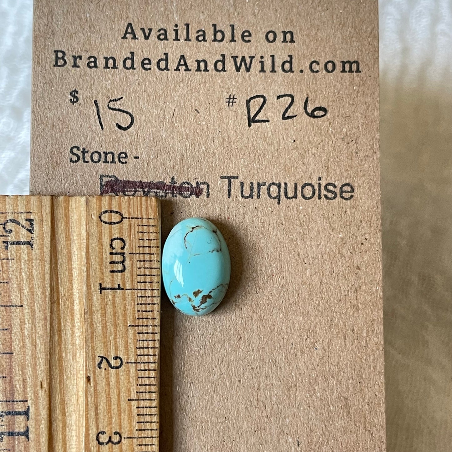 #8 Turquoise Cabochon - R26 B0AF67C7-89C0-4469-86A8-BEB0E2F513EE Brandedandwild.com