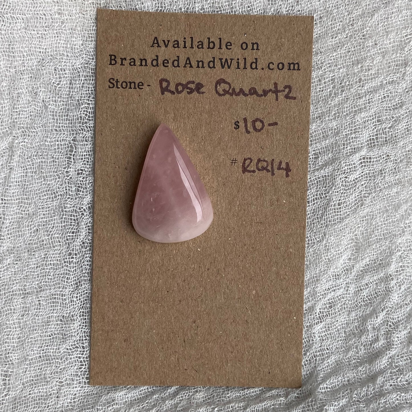 Rose Quartz Cabochon - RQ14