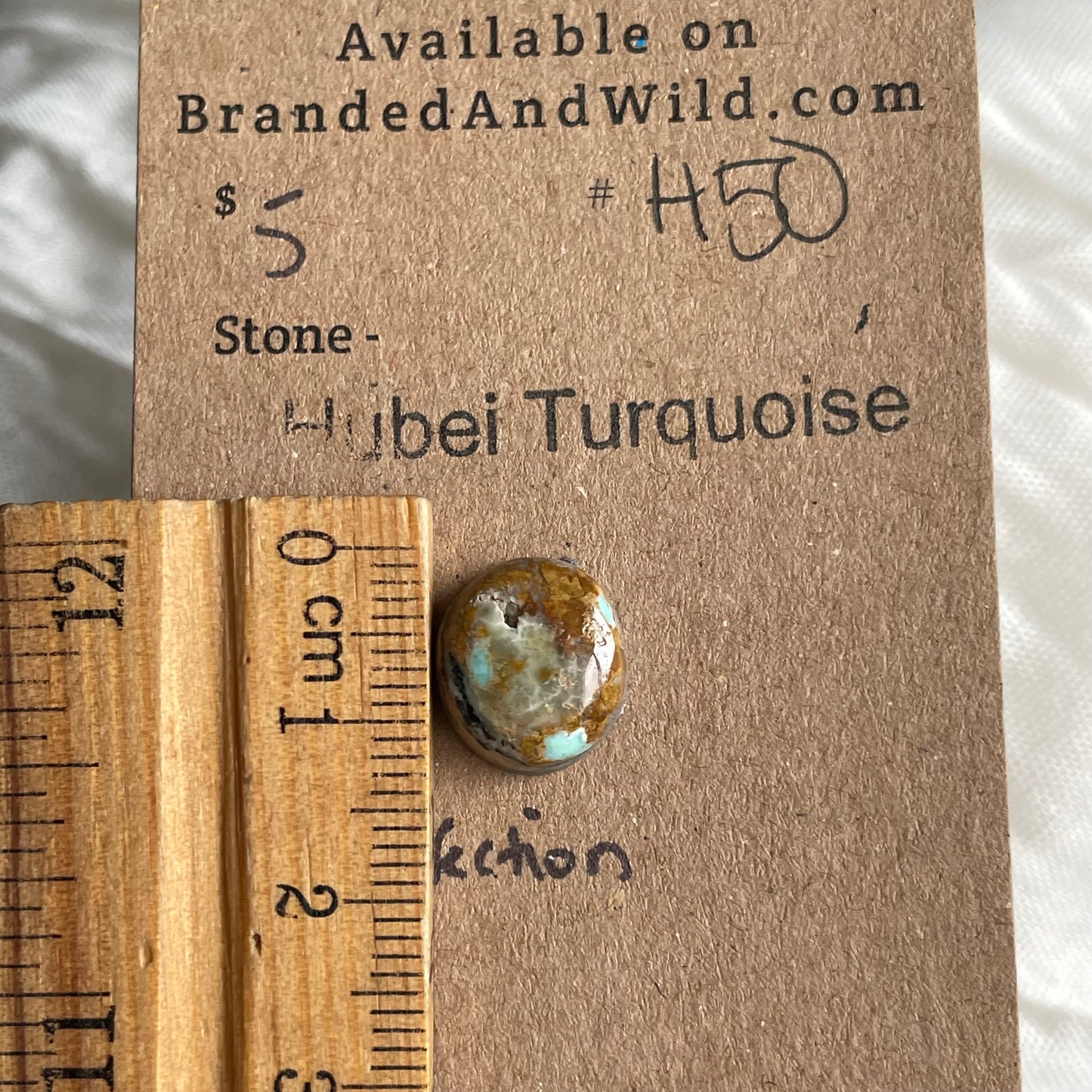 Hubei Turquoise Cabochon - H50 B10E8FEF-3D3C-417F-A3F0-3BCB8DC8A262 Brandedandwild.com