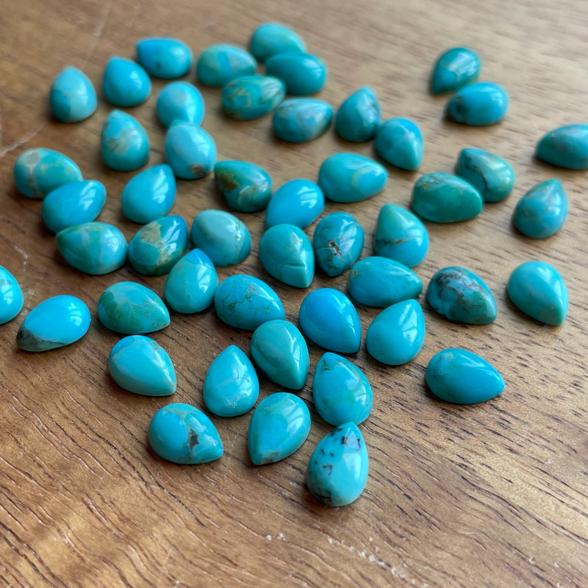 Kingman Turquoise 5x7 pear shape