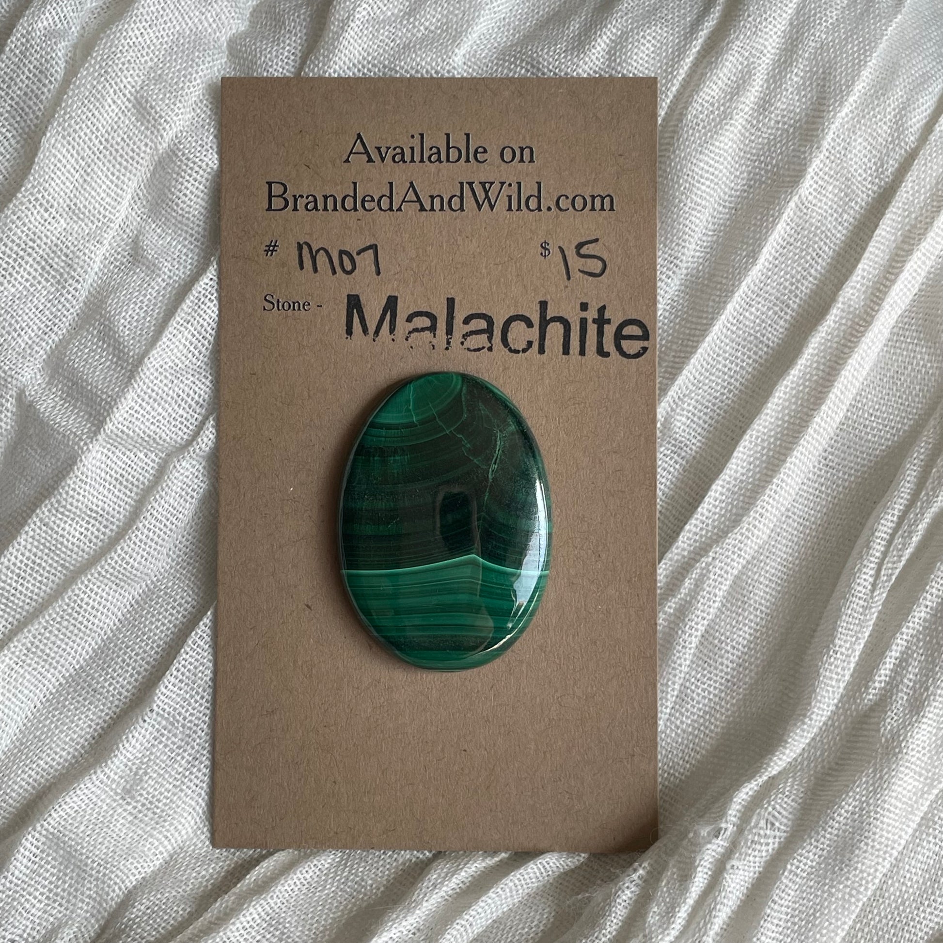 Malachite Cabochon - M07 B162C75B-0436-4BF4-86FD-3CBB70198B8B Brandedandwild.com