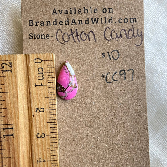 Cotton Candy Cabochon - CC97 B1676B02-29E2-4DC5-B529-3CC48A4DBA5E Brandedandwild.com