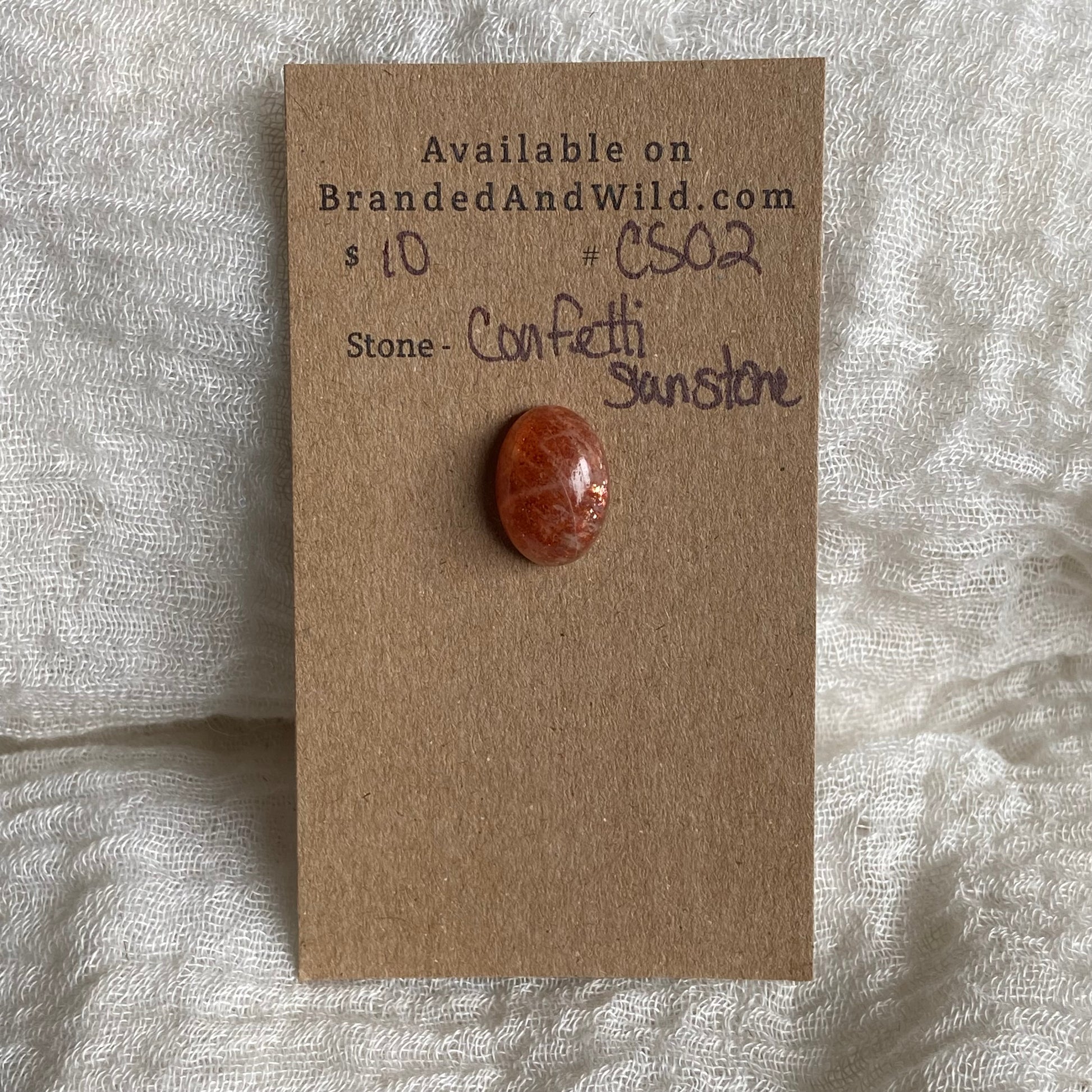 Confetti Sunstone Cabochon - CS02 B174169D-5B3F-4FB9-ACD9-2E28AC9A98C6 Brandedandwild.com