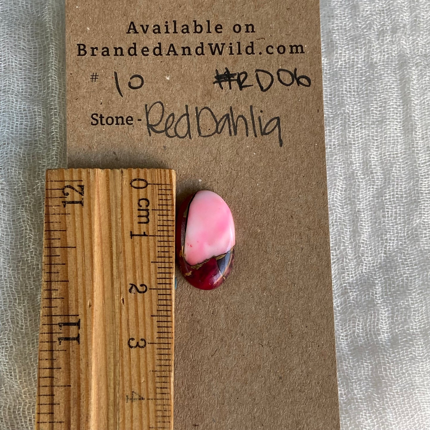 Red Dahlia Cabochon - RD06