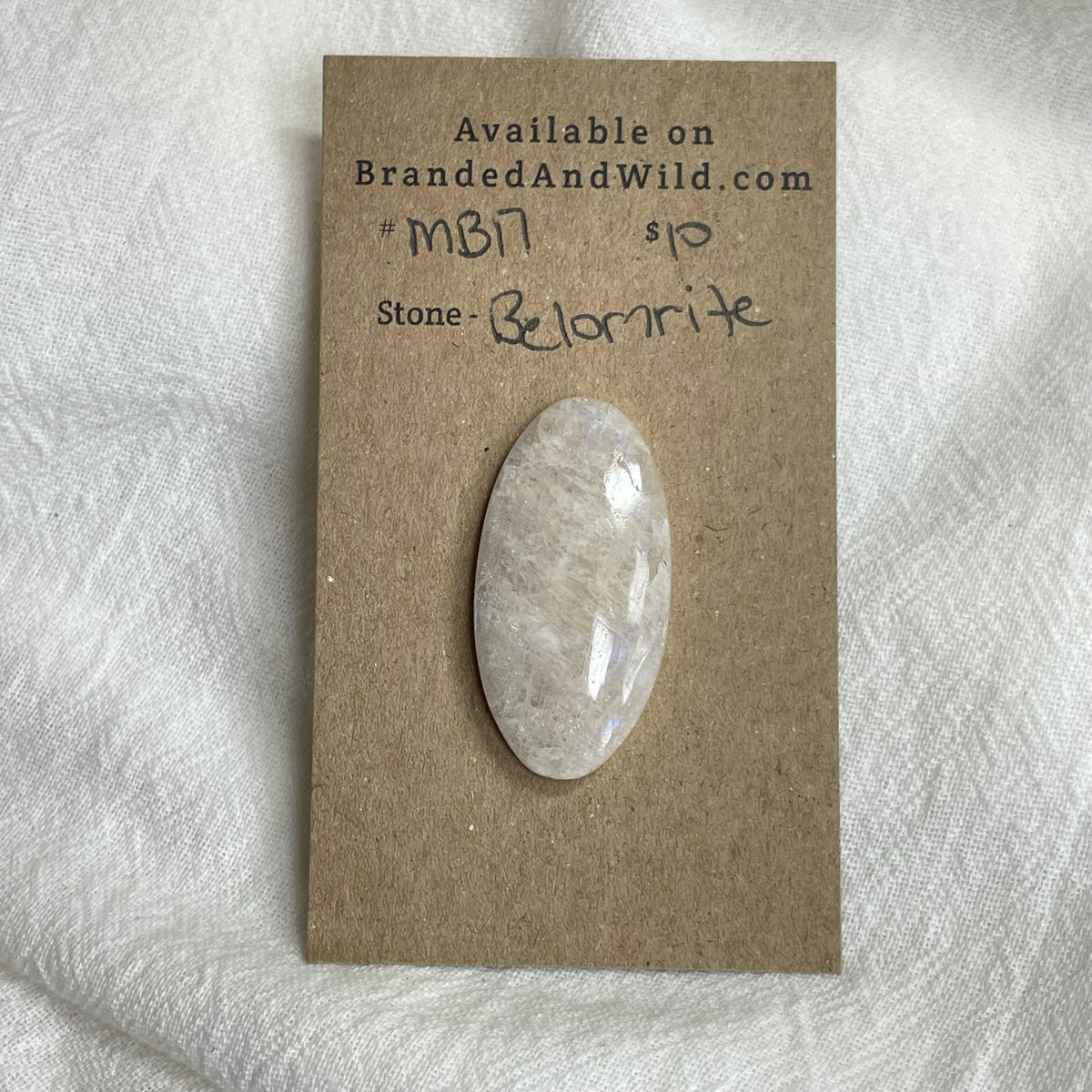 Belomrite Moonstone Cabochon - MB17 B1CF6237-9AC2-4F9C-A2CF-18B80902F51D Brandedandwild.com