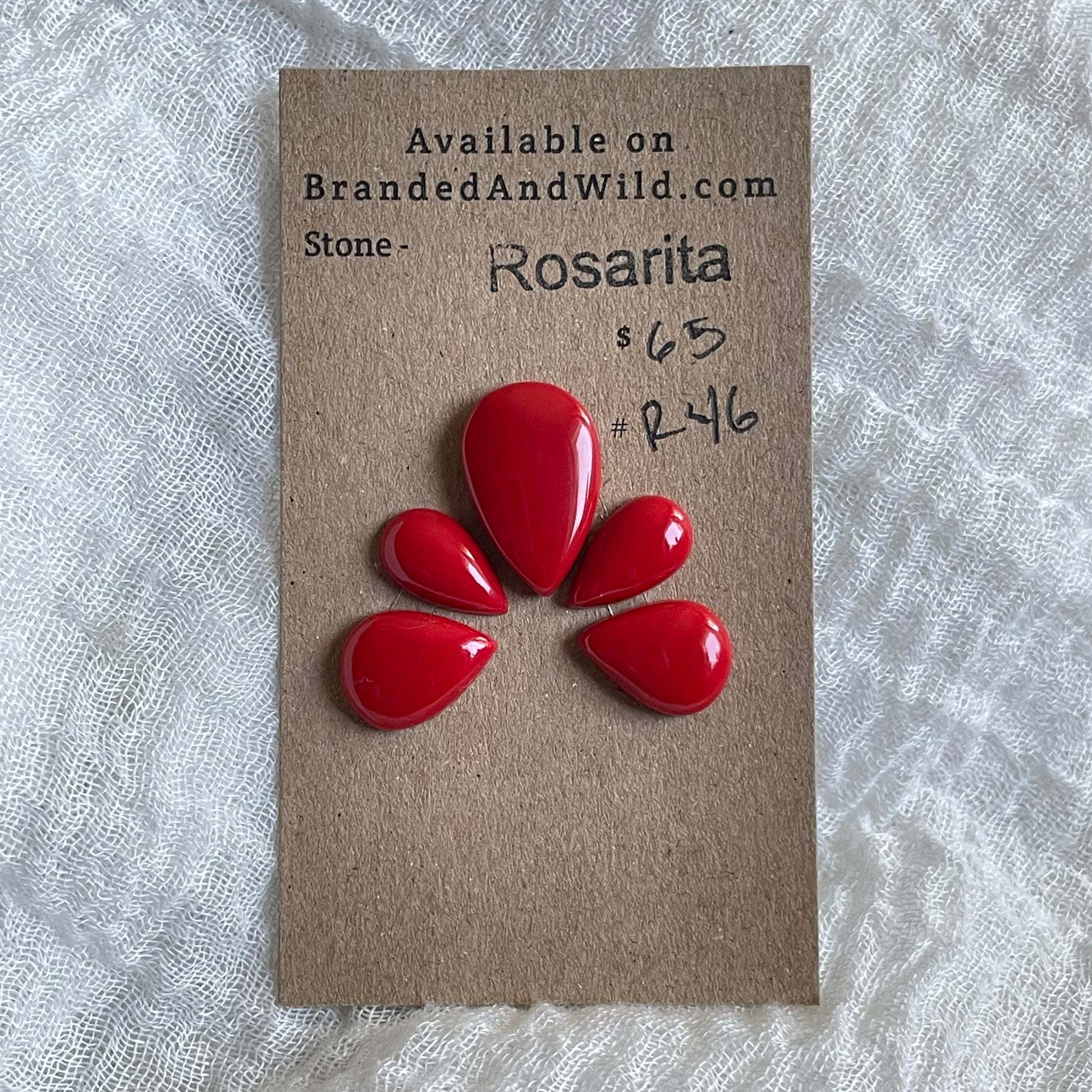 Rosarita - Cabochon - R46 B1F62B49-472B-45FB-818C-0D8AC1E1D70D Brandedandwild.com