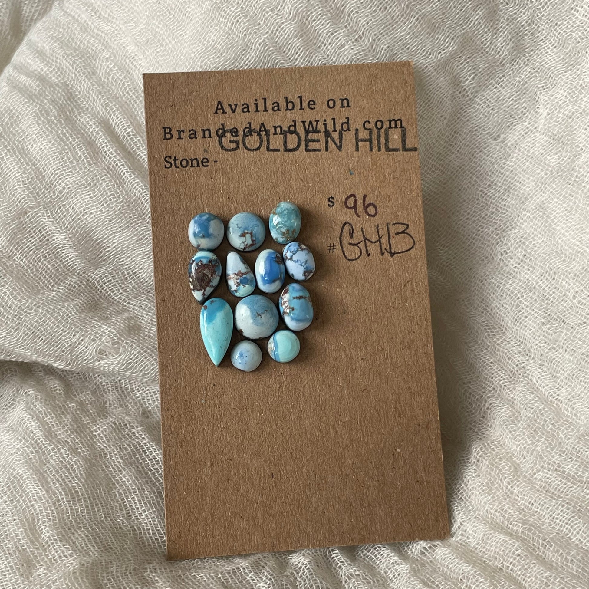 Golden Hill Turquoise Cabochon - GH13 B219AE84-6C55-4C21-8050-C8992AC8C674 Brandedandwild.com