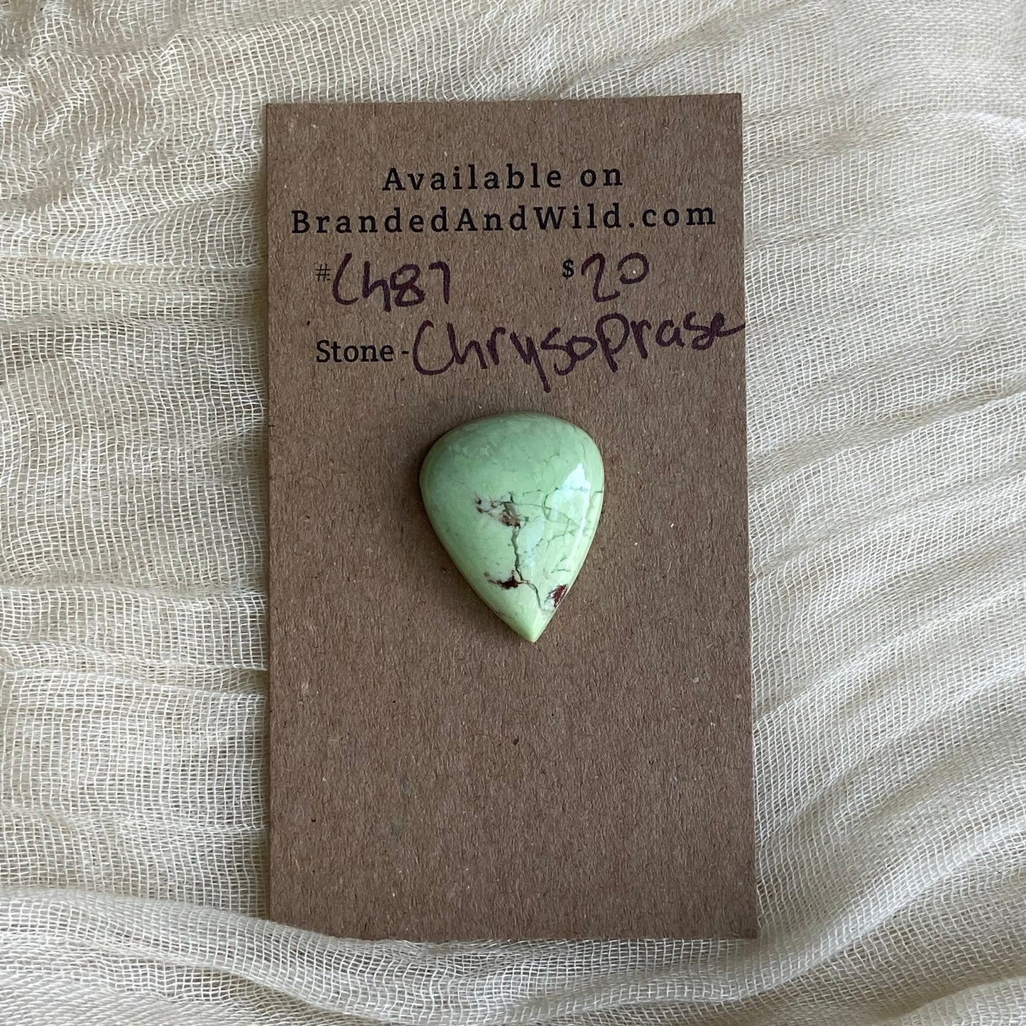 Chrysoprase Cabochon - Ch87
