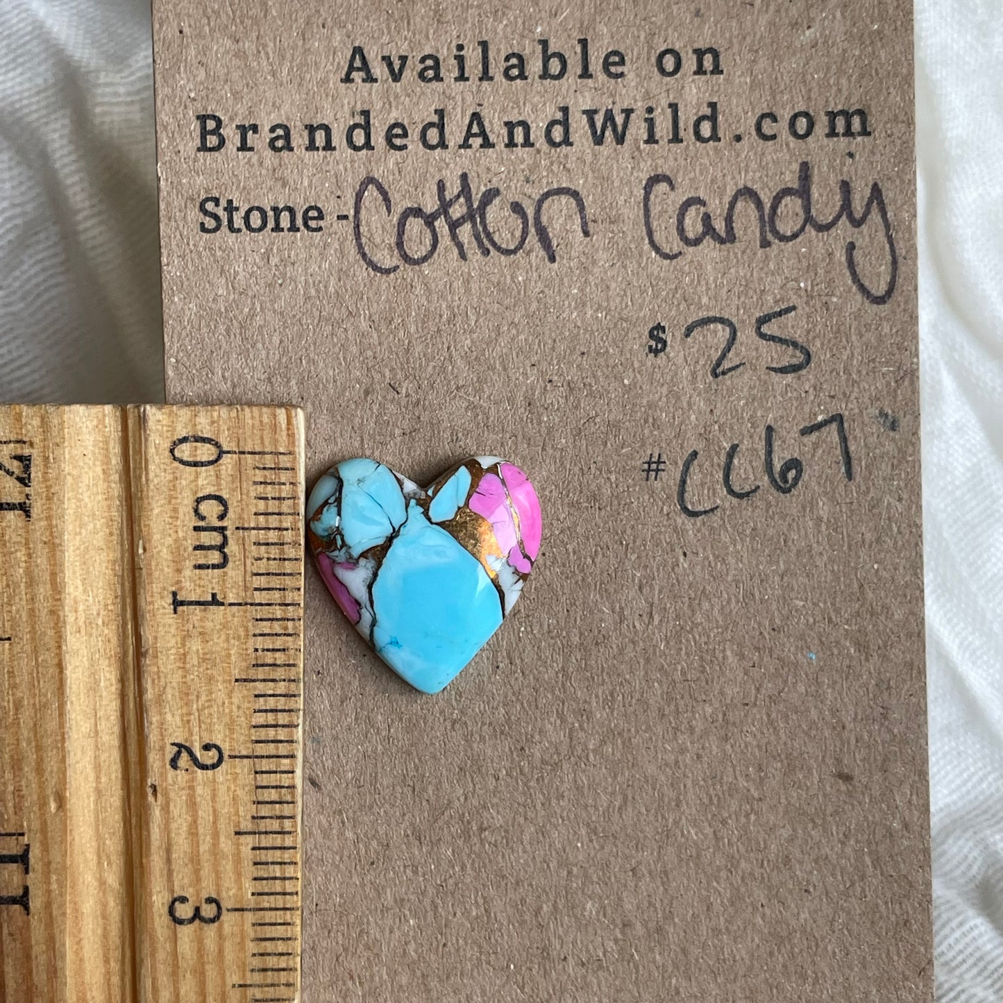 Cotton Candy Cabochon - CC67 B246479E-C8BC-4728-A02B-7490CE48DF54 Brandedandwild.com