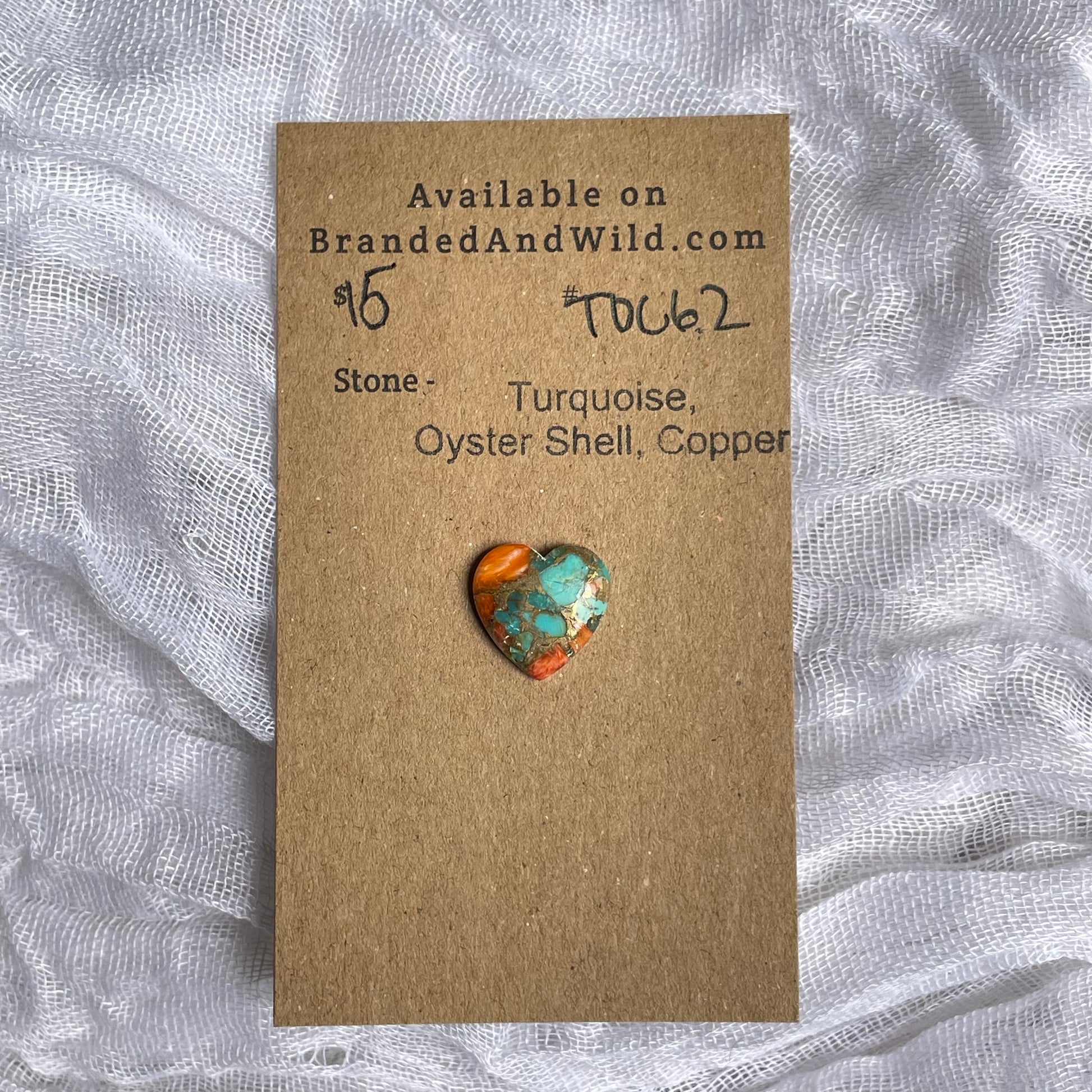Turquoise, Oyster Shell, Copper Cabochon - TOC62 B246A1E2-1160-487E-B872-BD7E6FA744EC Brandedandwild.com