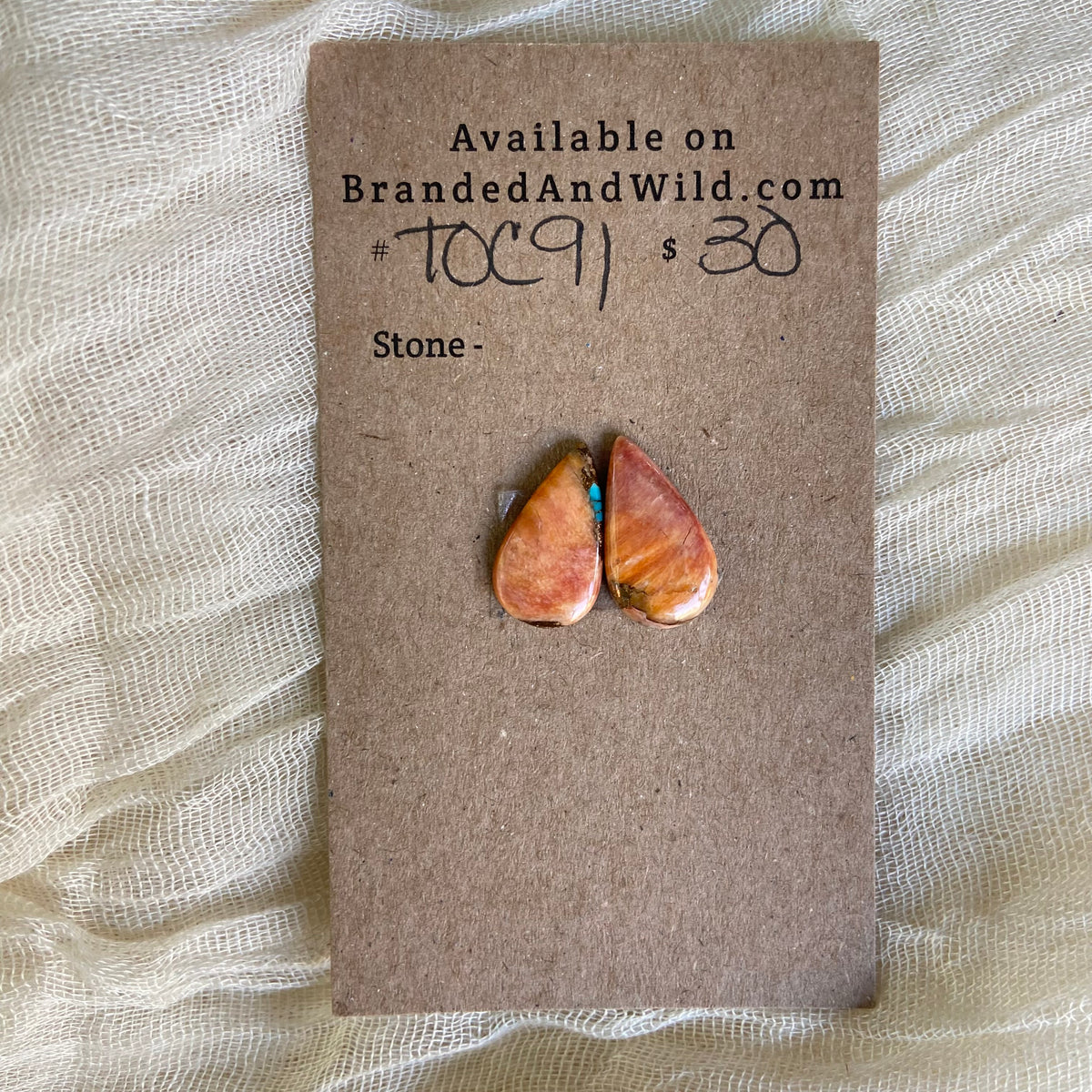 Turquoise, Oyster Shell, Copper Cabochon - TOC91 B24E1F39-2CF0-47D2-8E6F-97534FFD0F06 Brandedandwild.com
