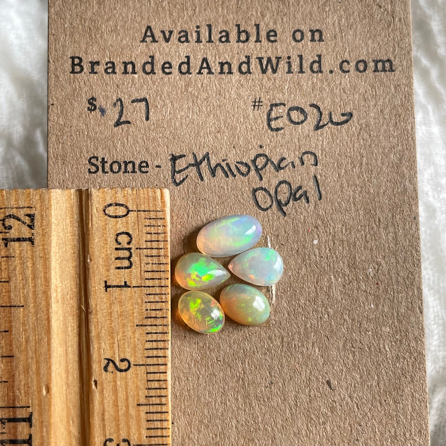 Ethiopian Opal Cabochon - E020 B2602159-41C9-403D-8145-4A983C453475 Brandedandwild.com