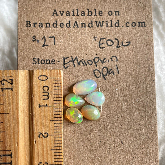 Ethiopian Opal Cabochon - E020 B2602159-41C9-403D-8145-4A983C453475 Brandedandwild.com