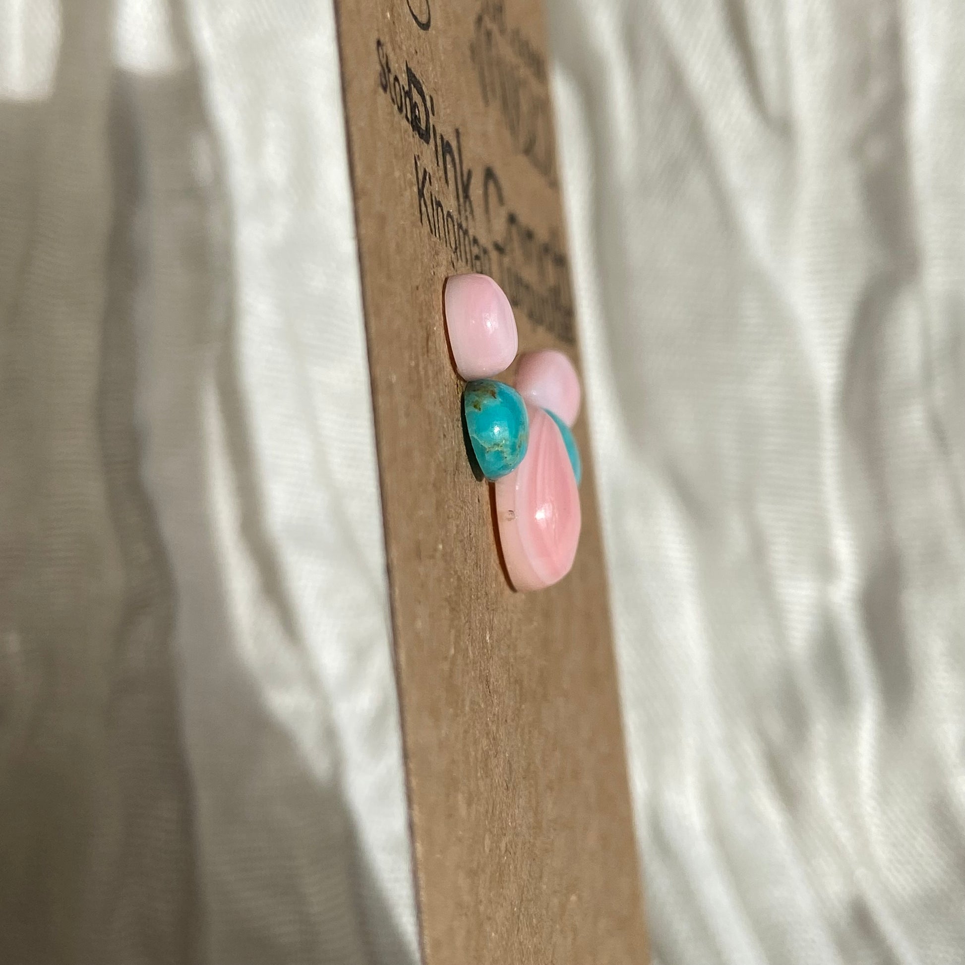 Pink Conch / Kingman Turquoise Cabochon - MIX202 B2726A3C-18FD-4E16-AF59-A195FE8D3A5C Brandedandwild.com
