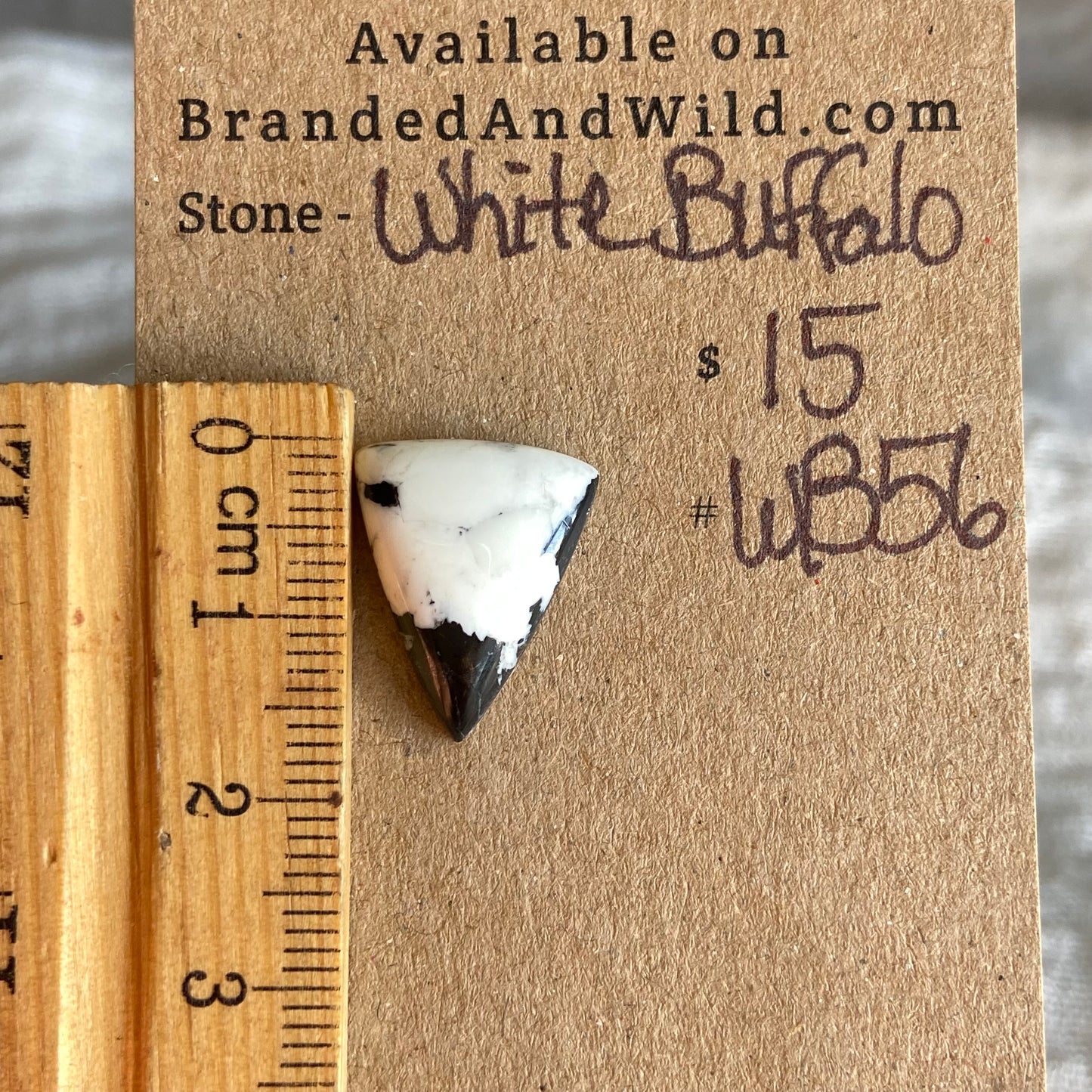 White Buffalo Cabochon - WB56