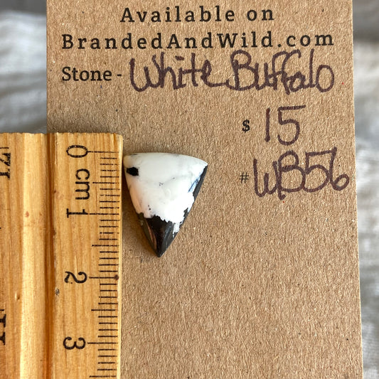 White Buffalo Cabochon - WB56