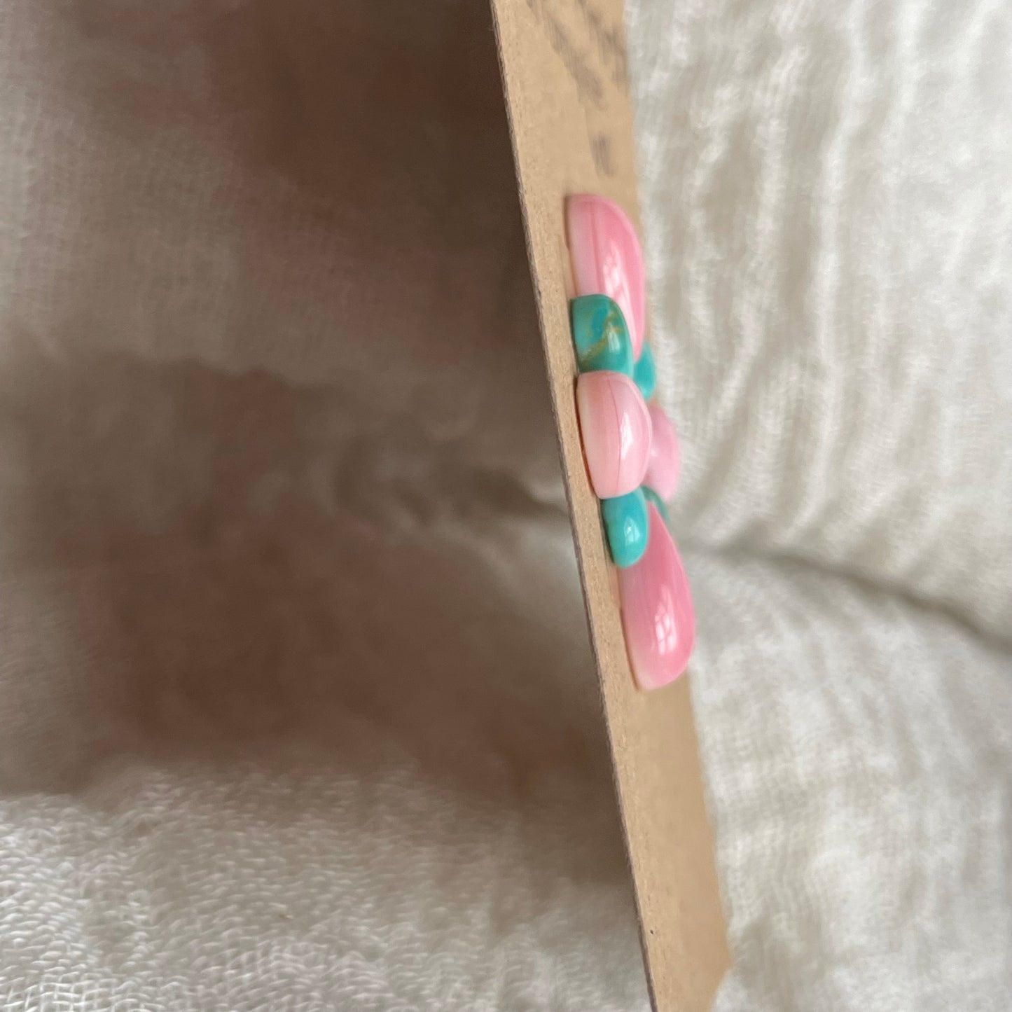 Turquoise / Pink Conch Cabochon - MIX131 B2F995B5-5B71-4700-97B5-A0830DA5B9D5 Brandedandwild.com
