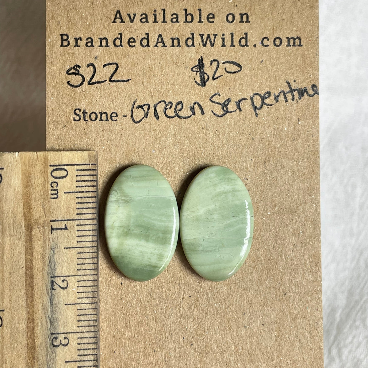 Serpentine - Cabochon - S22 B3092276-530C-4B25-90DF-E8DD86E1B42B Brandedandwild.com