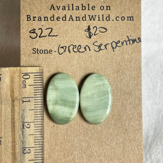 Serpentine - Cabochon - S22 B3092276-530C-4B25-90DF-E8DD86E1B42B Brandedandwild.com