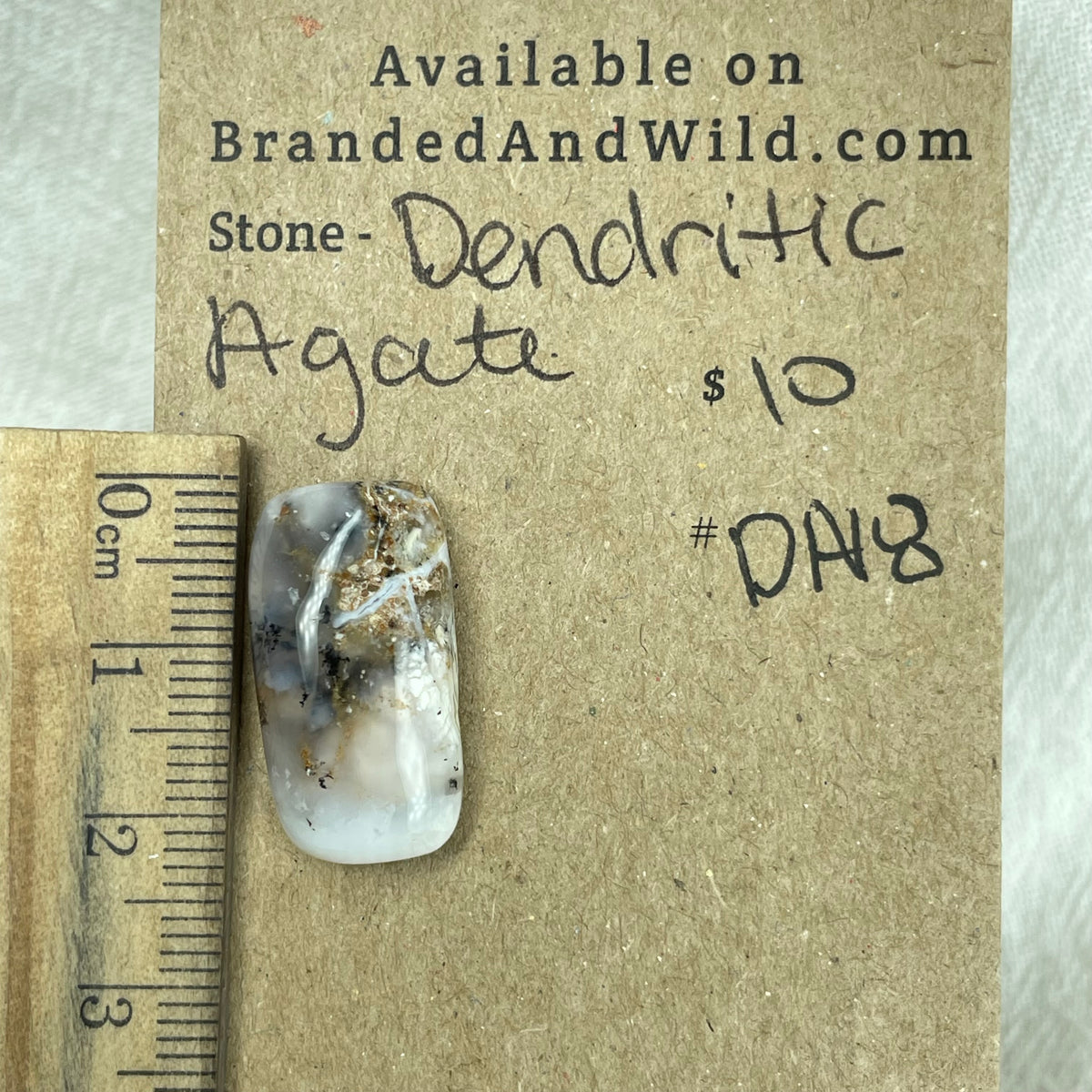 Dendritic Agate Cabochon - DA18 B30EC11E-7165-4A73-B5EB-55000CA957D9 Brandedandwild.com