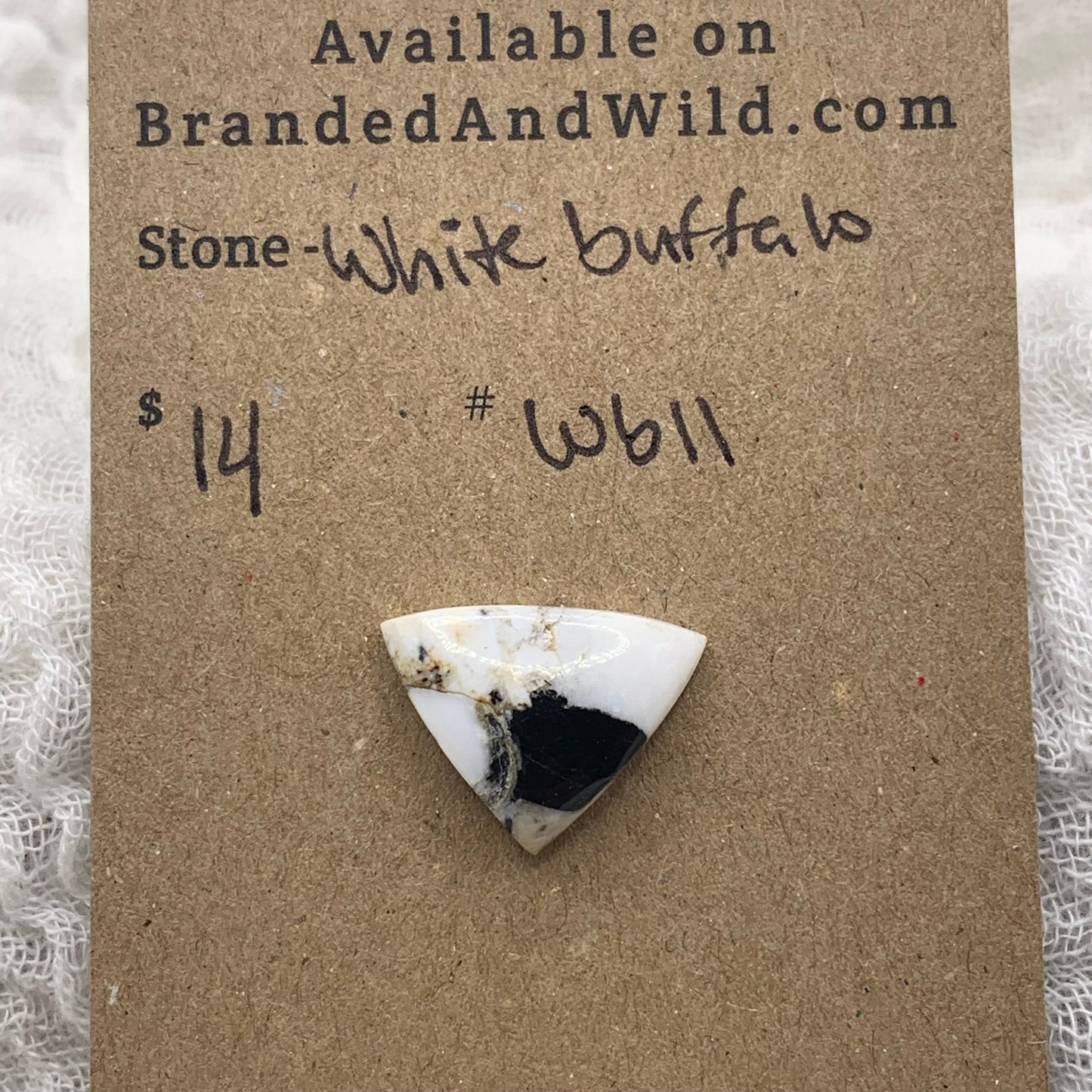 White Buffalo Cabochon - WB11