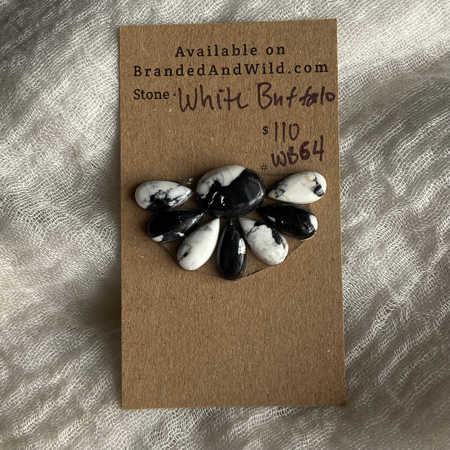 White Buffalo Cabochon - WB64