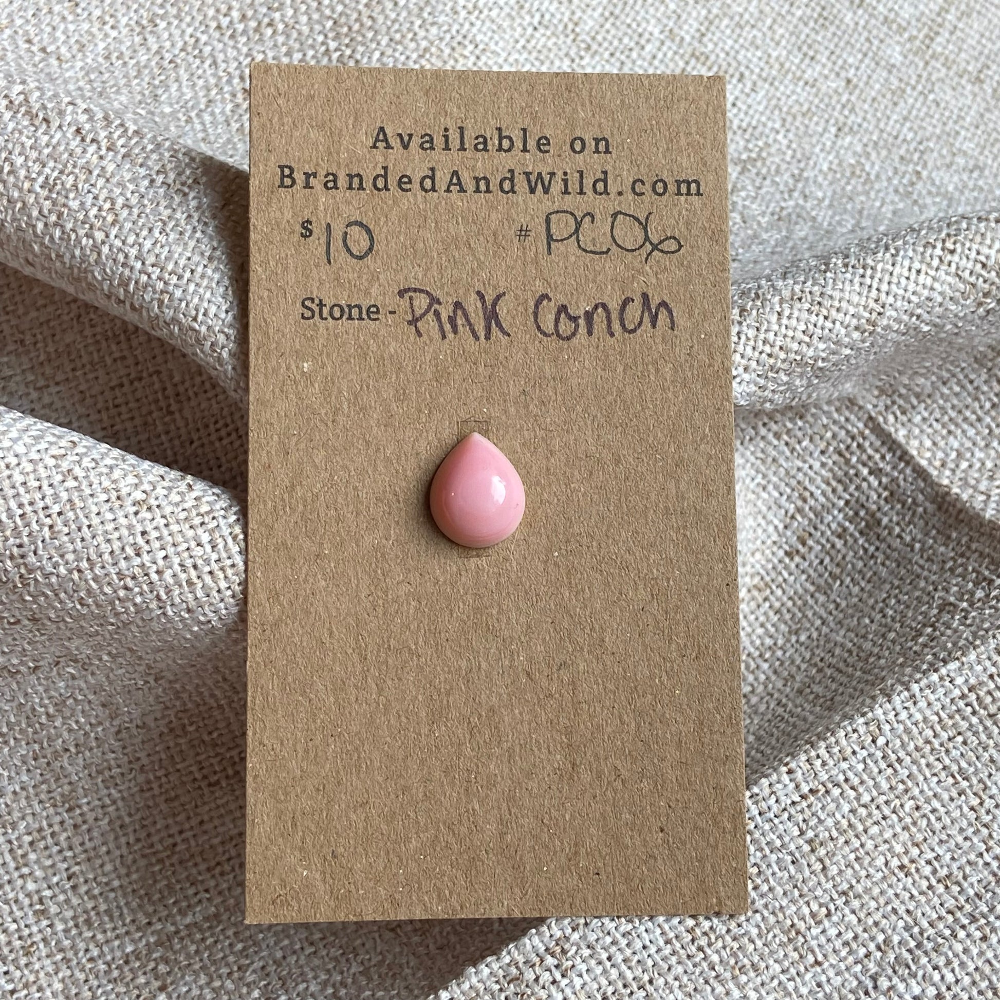Pink Conch Cabochon - PC09 B3DCE863-0273-4E64-BA04-2982FE240C39 Brandedandwild.com