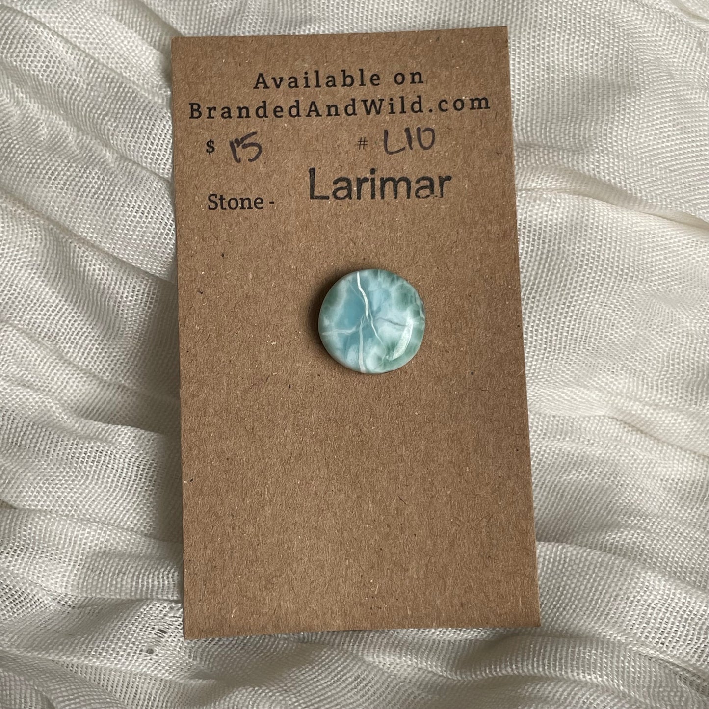 Larimar Cabochon - L10 B3ED3853-F5AF-4D08-85EB-5BC070A51F0F Brandedandwild.com