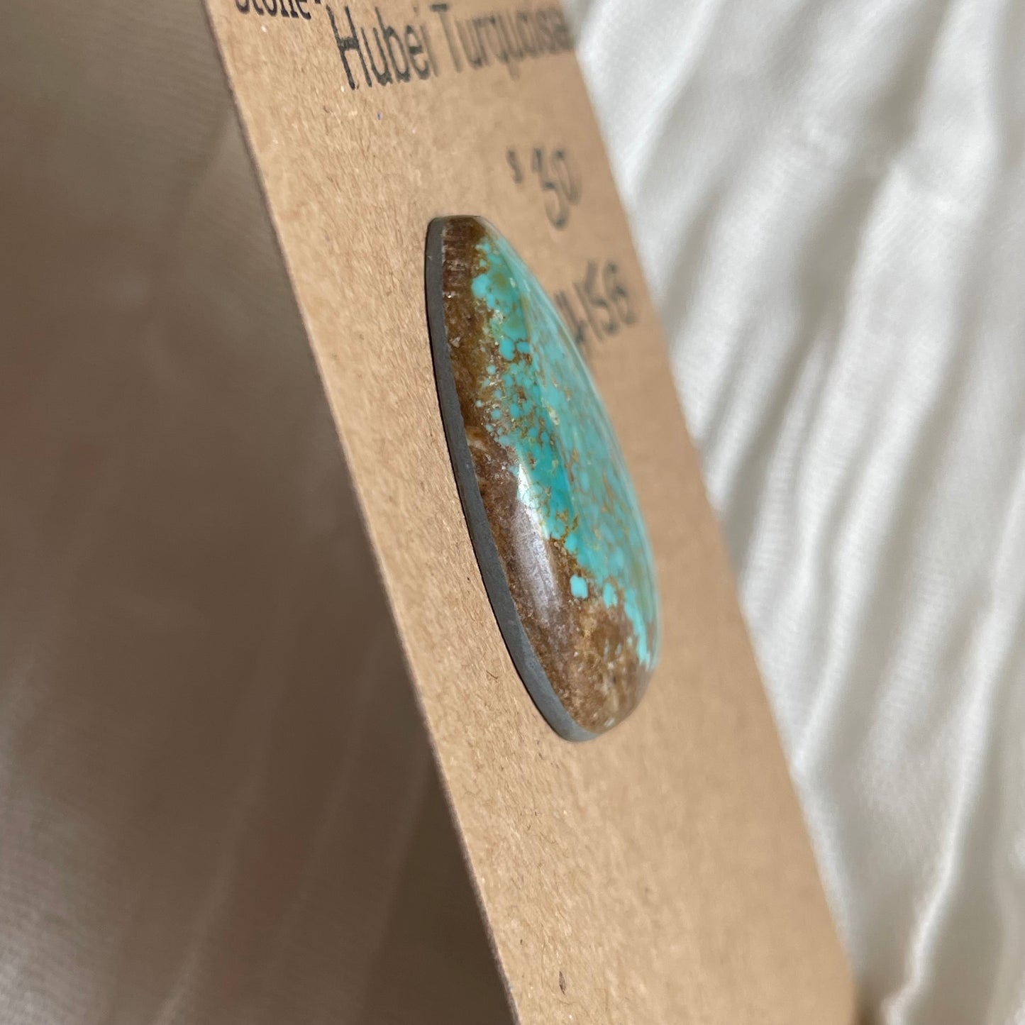 Hubei Turquoise Cabochon - H158 B3F1D64C-5B1C-4D9A-95AB-4DAFE52BDEB9 Brandedandwild.com