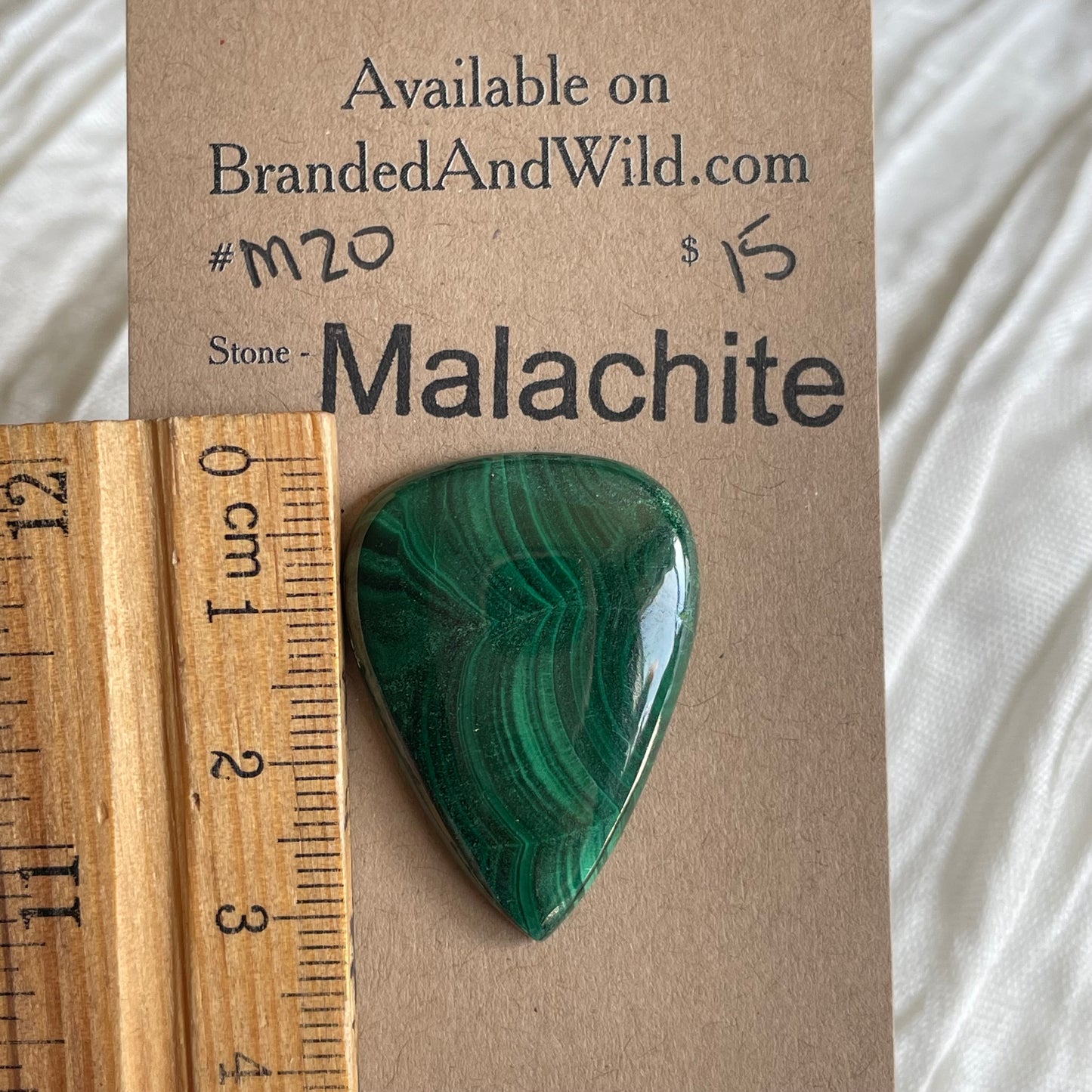 Malachite Cabochon - M20 B4035D16-F53F-456D-9B4E-44C40D20F257 Brandedandwild.com
