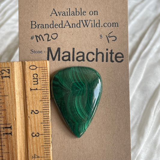 Malachite Cabochon - M20 B4035D16-F53F-456D-9B4E-44C40D20F257 Brandedandwild.com