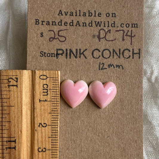 Pink Conch Cabochon - PC74 B404C6F5-65F1-4938-8C1C-C4DB45EBD953 Brandedandwild.com