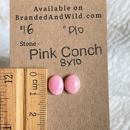 Pink Conch Cabochon - P10 B408757B-E3F3-4CA0-9B93-B3F579A728D9 Brandedandwild.com