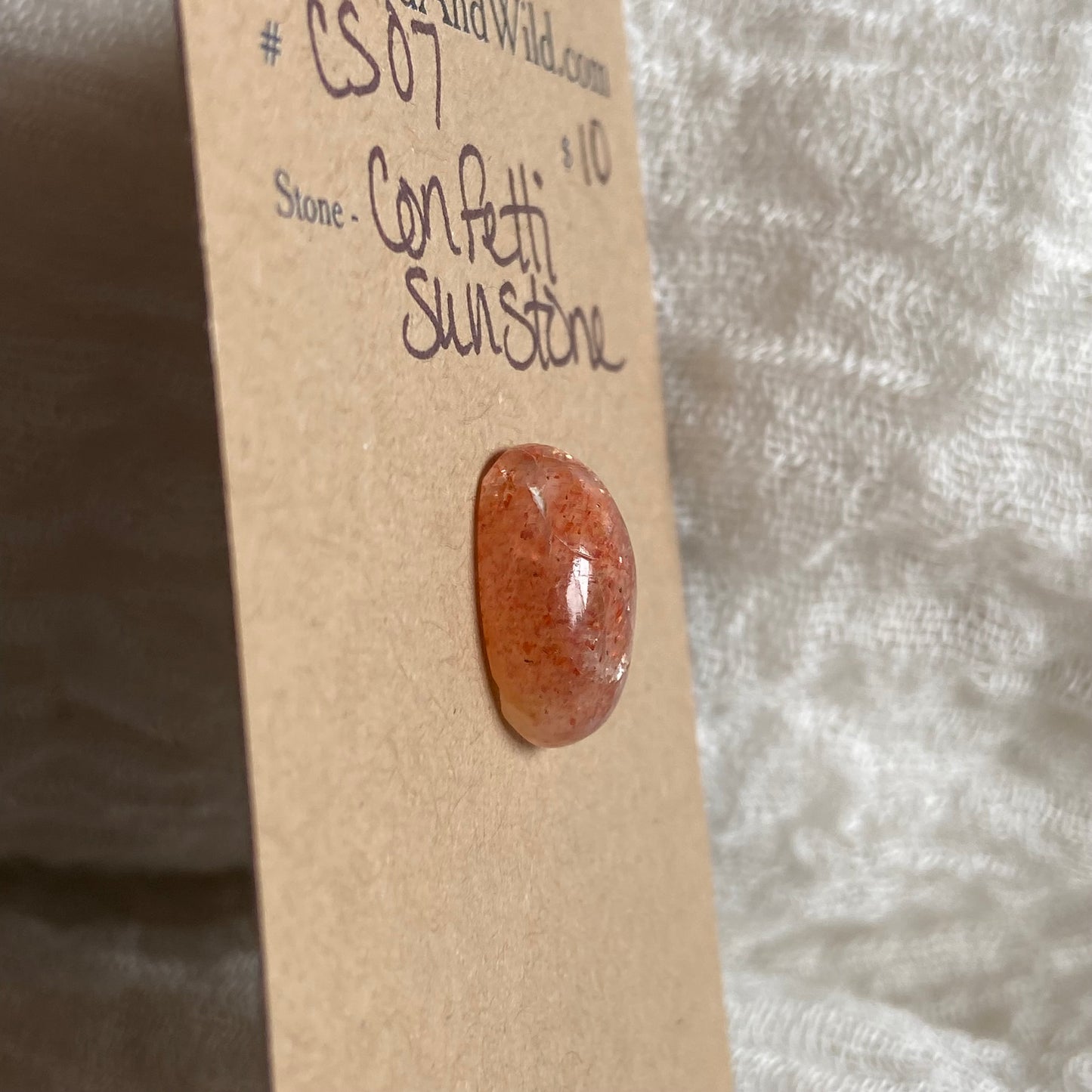 Confetti Sunstone Cabochon - CS07 B4321095-2527-4539-AF66-EBE56DAA2C73 Brandedandwild.com