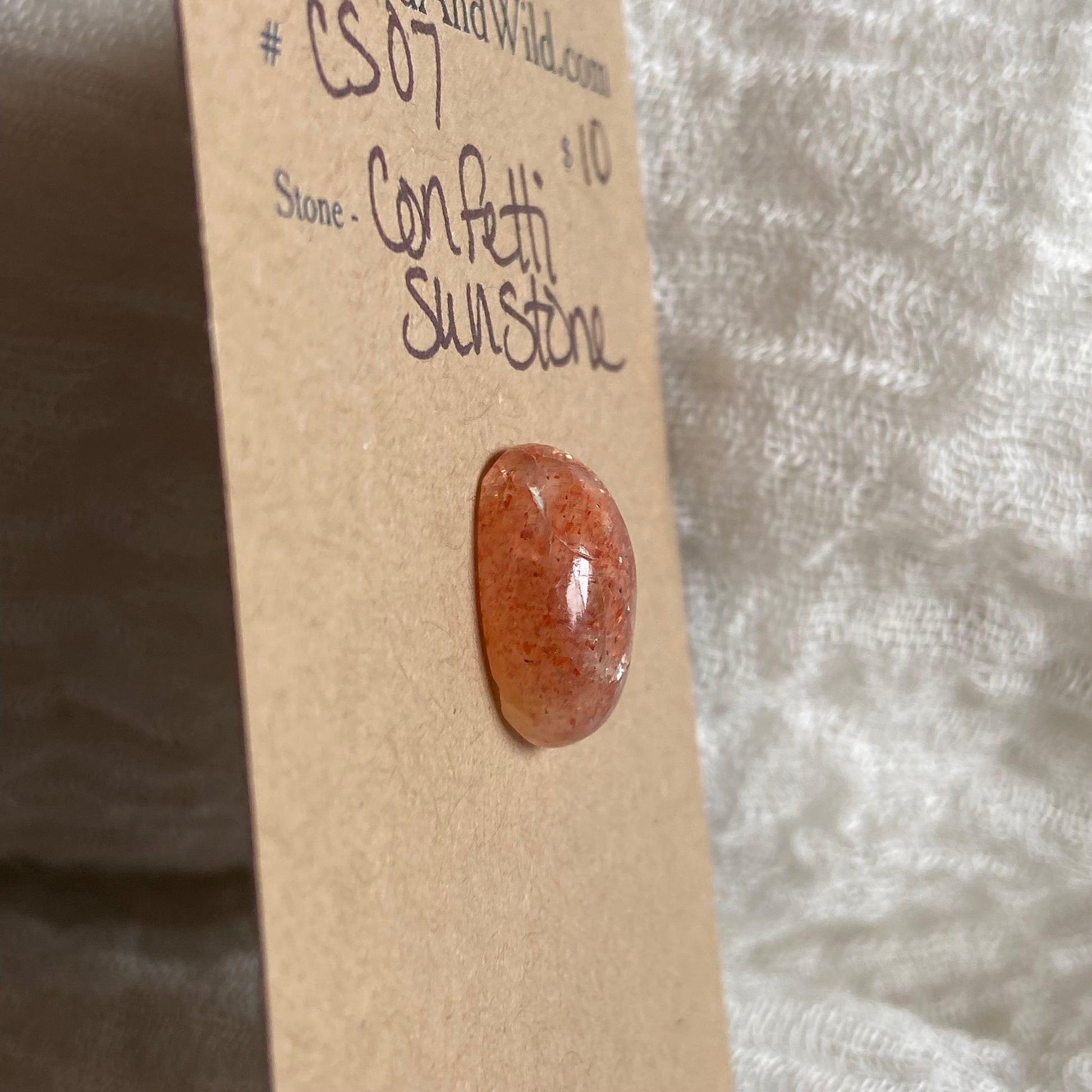 Confetti Sunstone Cabochon - CS07 B4321095-2527-4539-AF66-EBE56DAA2C73 Brandedandwild.com