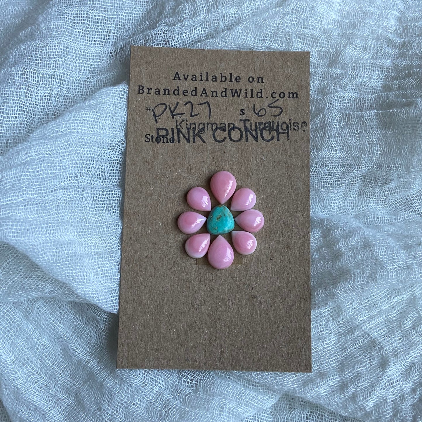 Pink Conch / Oyster Shell Cabochon - PK27